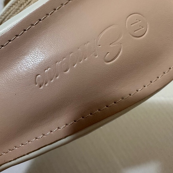 Emerson wedge platform chunky mule sandal heels cream size 11 NWT - Picture 3 of 5